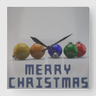 Weihnachtsstext und Ornamente Uhr