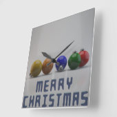 Weihnachtsstext und Ornamente Uhr (Winkel)