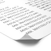 Weihnachtsstichtabelle aus Holly Gold Poster (Ecke)