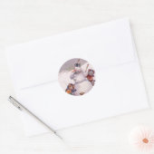 Weihnachtssticker, Arthur Thiele Cats Runder Aufkleber (Umschlag)