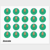 Weihnachtssticker einstellbar runder aufkleber (Blatt)