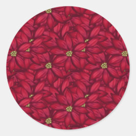 Weihnachtssticker mit Gold Runder Aufkleber