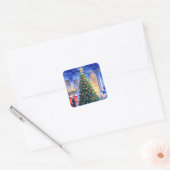 Weihnachtssticker Quadratischer Aufkleber (Umschlag)