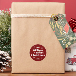 Weihnachtssticker Runder Aufkleber