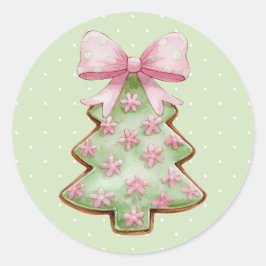 Weihnachtssticker Runder Aufkleber
