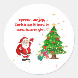 Weihnachtssticker Runder Aufkleber