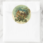 Weihnachtssticker Runder Aufkleber (Tasche)