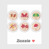 Weihnachtssticker-Set Aufkleber (Blatt)