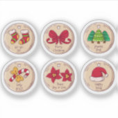 Weihnachtssticker-Set Aufkleber (Vorderseite)