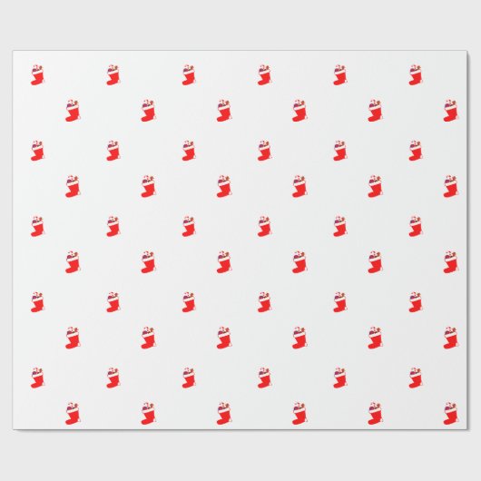 "Weihnachtsstiefel" Geschenkpapier (Flach)