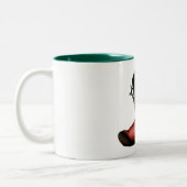 Weihnachtsstiefel-Tasse Zweifarbige Tasse (Links)