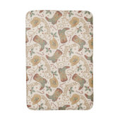 Weihnachtsstiefel und Hatter-Muster im Western Badematte (Vorderseite Vertikal)