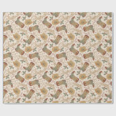 Weihnachtsstiefel und Hatter-Muster im Western Geschenkpapier (Flach)