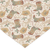 Weihnachtsstiefel und Hatter-Muster im Western Kurzer Tischläufer (Ecke)