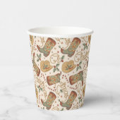 Weihnachtsstiefel und Hatter-Muster im Western Pappbecher (Rechts)