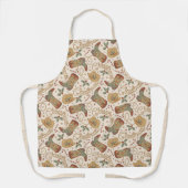 Weihnachtsstiefel und Hatter-Muster im Western Schürze (Vorderseite)