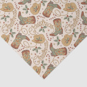 Weihnachtsstiefel und Hatter-Muster im Western Seidenpapier (Ausschnitt)