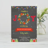 Weihnachtsstift Einladung (Stehend Vorderseite)