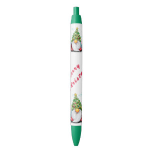 Weihnachtsstift-Geschenk-Gnom mit Weihnachtsbaumhu Kugelschreiber