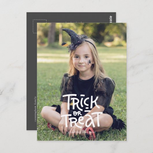 Weihnachtsstift oder Trete dieses Jahr Postkarte (Vorne/Hinten)