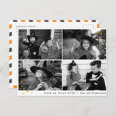 Weihnachtsstift oder Trete dieses Jahr Postkarte (Vorne/Hinten)