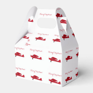 Weihnachtsstiftenkasten Nordpol Vintages Flugzeug Geschenkschachtel