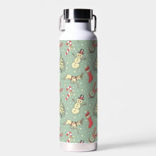 Weihnachtsstil im Vintage-Look Trinkflasche