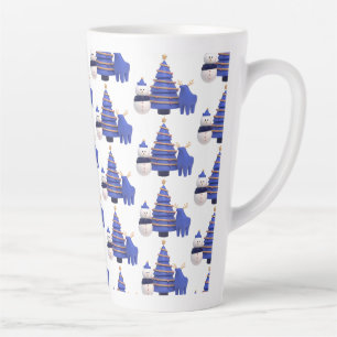 Weihnachtsstil-Latte-Macchiato-Tasse Milchtasse