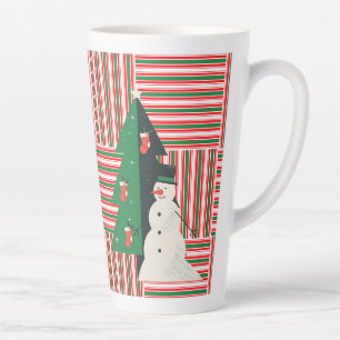 Weihnachtsstil-Latte-Macchiato-Tasse Milchtasse