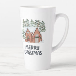 Weihnachtsstil-Latte-Macchiato-Tasse Milchtasse