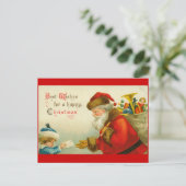 Weihnachtsstil Vintag Feiertagspostkarte (Stehend Vorderseite)