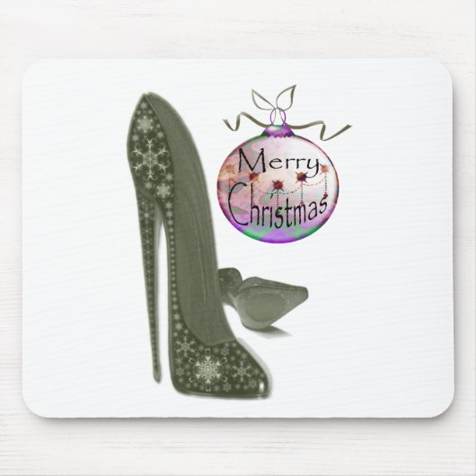 WeihnachtsStilett-Schuh-und Mousepad (Vorne)
