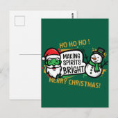 Weihnachtsstimmung aufhellen postkarte (Vorne/Hinten)