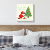 Weihnachtsstimmung beginnt hier - Wandkunst Leinwanddruck (Insitu (Schlafzimmer))