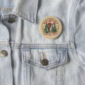 Weihnachtsstimmung Cowboy Santa Pferd Reiten Button (Beispiel)