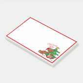 Weihnachtsstimmung Dachshund-Hund Post-It Notizen (angewinkelt)