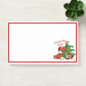 Weihnachtsstimmung Dachshund-Hund Post-It Notizen (Büro)