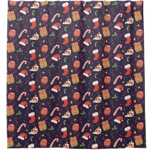 Weihnachtsstimmung Duschvorhang (Vorderseite)