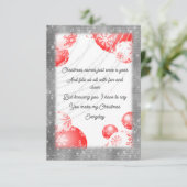 Weihnachtsstimmung Einladung (Stehend Vorderseite)