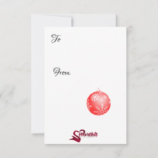 Weihnachtsstimmung Einladung (Rückseite)