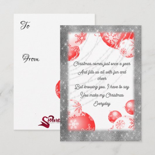 Weihnachtsstimmung Einladung (Vorne/Hinten)