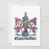 Weihnachtsstimmung Feiertagskarte (Vorderseite)