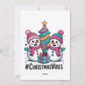 Weihnachtsstimmung Feiertagskarte (Rückseite)