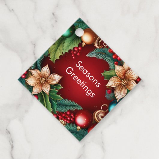 Weihnachtsstimmung Geschenkanhänger (Vorderseite)