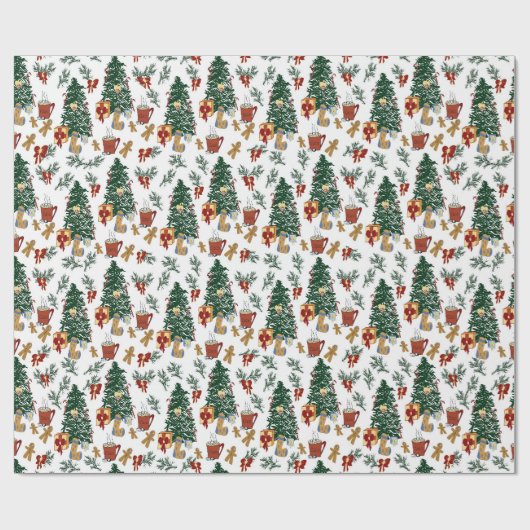 Weihnachtsstimmung Geschenkpapier (Flach)