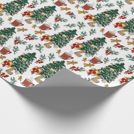 Weihnachtsstimmung Geschenkpapier (Ecke)