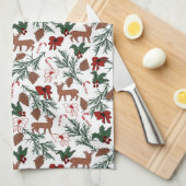 Weihnachtsstimmung Geschirrtuch (Viertel Falte)