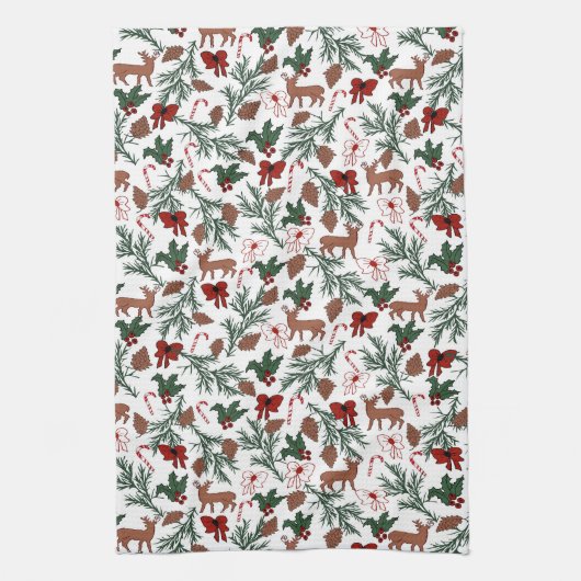 Weihnachtsstimmung Geschirrtuch (Vertikal)
