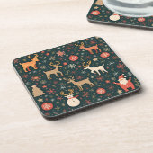 Weihnachtsstimmung Getränkeuntersetzer (Linke Seite)