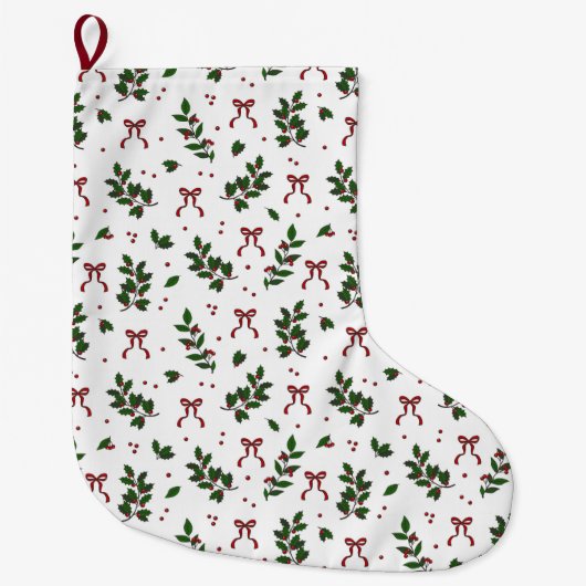 Weihnachtsstimmung Großer Weihnachtsstrumpf (Vorderseite)